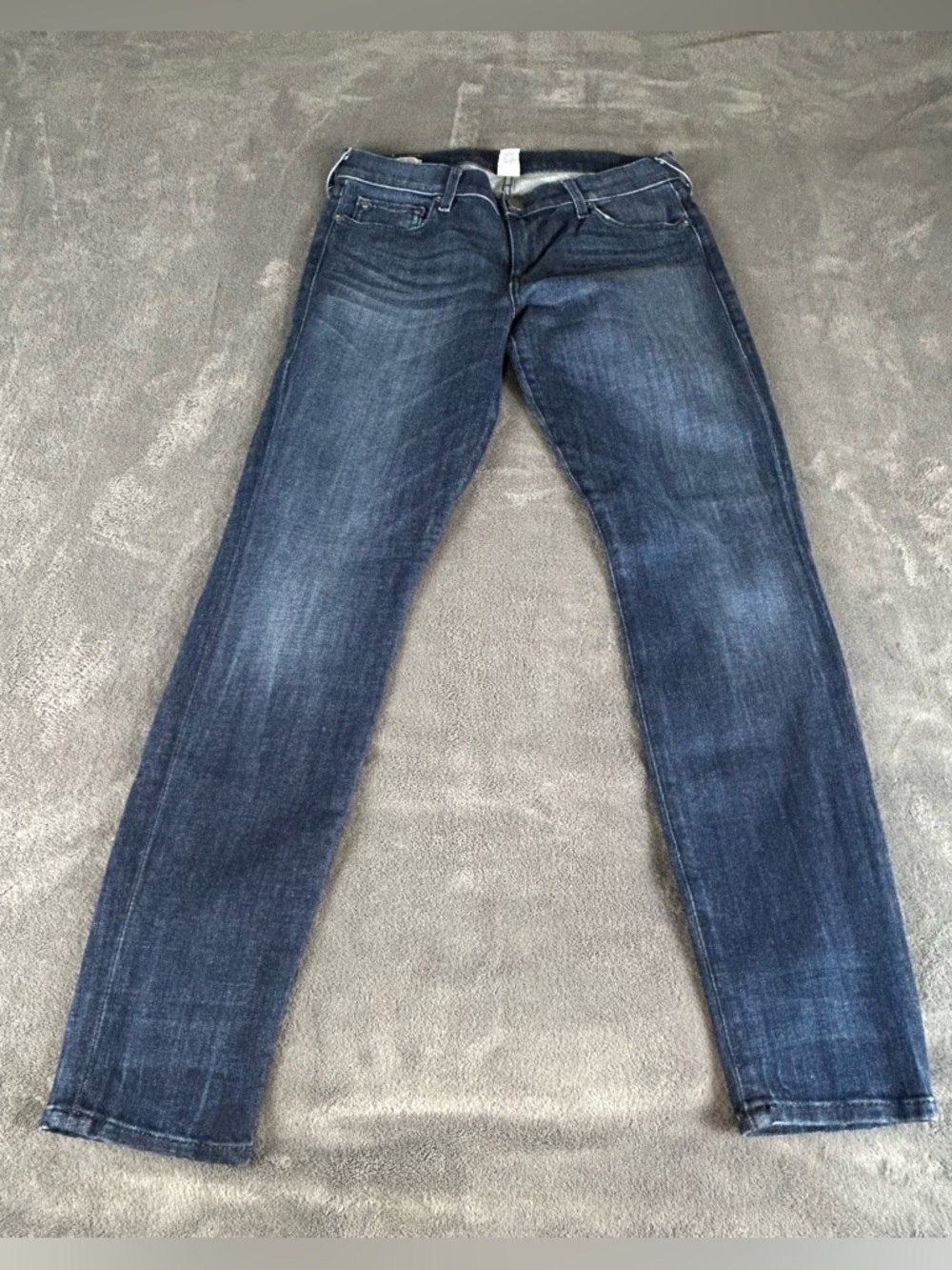 True Religion‎ Halle Mid Rise Super Skinny Jeans Women 29 Blue Dark Wash